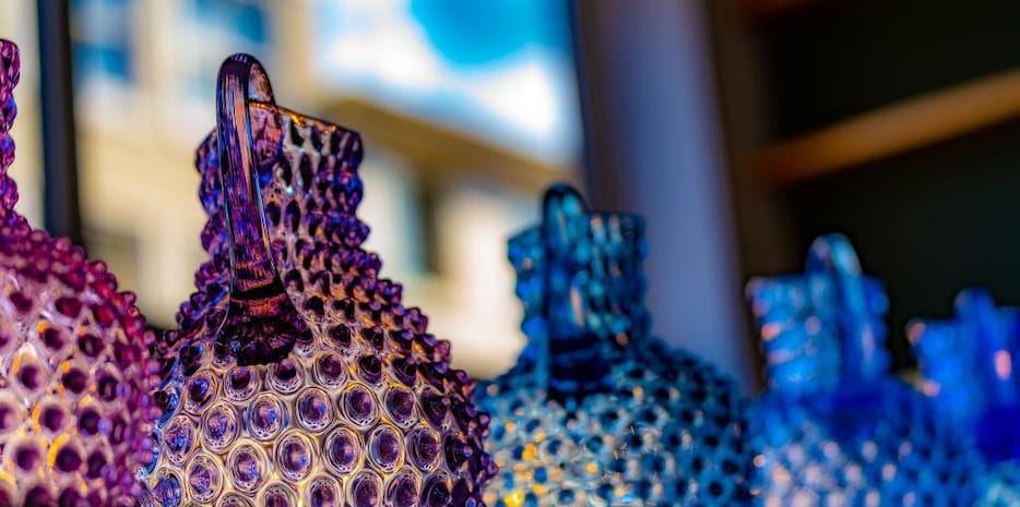 Glas Art Aan tafel met Portazul